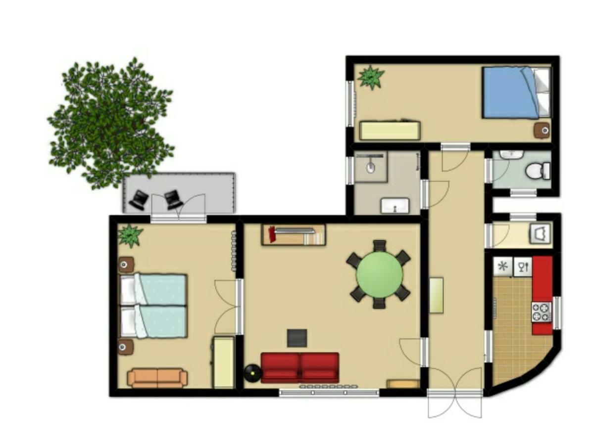 3 Room Apartment In The Beautiful Street Будапеща Екстериор снимка